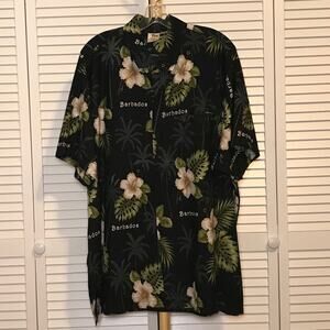 Rime Vintage Hawaiian Collared Button-Down Short Sleeve Shirt XXL